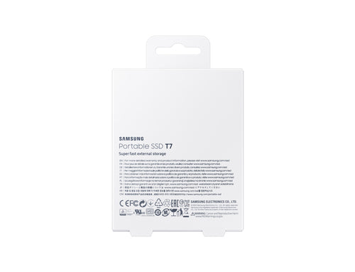 Samsung T7 2 TB USB Type-C 3.2 Gen 2 (3.1 Gen 2) Titanium