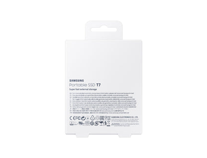 Samsung T7 2 TB USB Type-C 3.2 Gen 2 (3.1 Gen 2) Titanium