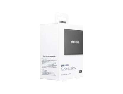 Samsung T7 2 TB USB Type-C 3.2 Gen 2 (3.1 Gen 2) Titanium
