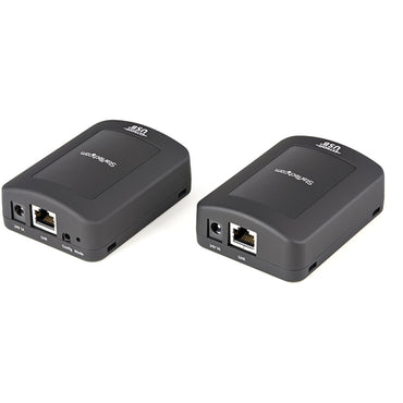StarTech.com USB 2.0 Extender over Cat5e/Cat6 Cable (RJ45) - Locally or Remotely Powered Industrial Metal USB Extender Adapter Kit w/ ESD Protection - 330ft/100m - 480 Mbps