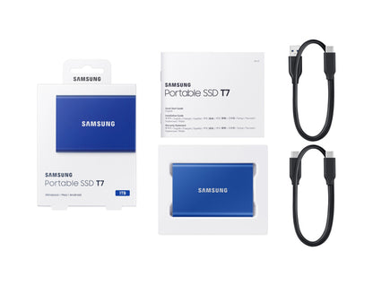 Samsung T7 1 TB USB Type-C 3.2 Gen 2 (3.1 Gen 2) Blue