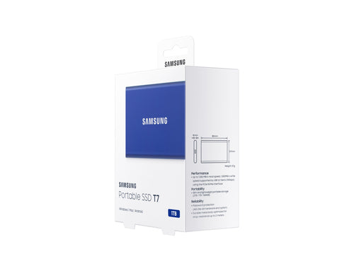 Samsung T7 1 TB USB Type-C 3.2 Gen 2 (3.1 Gen 2) Blue