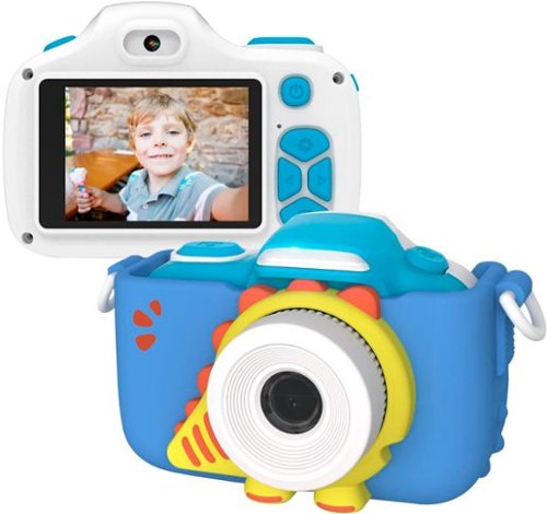 MyFirst - Camera 3 - Digital Camera for Kids with Extra Selfie Lens 16MP HD Video, Selfie Lens, Shockproof Case, microSD - Blue
