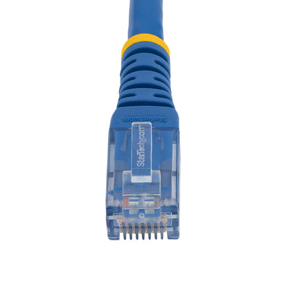 StarTech.com 75ft CAT6 Ethernet Cable - Blue CAT 6 Gigabit Ethernet Wire -250MHz 100W PoE RJ45 UTP Molded Network/Patch Cord w/Strain Relief/ Individually Tested