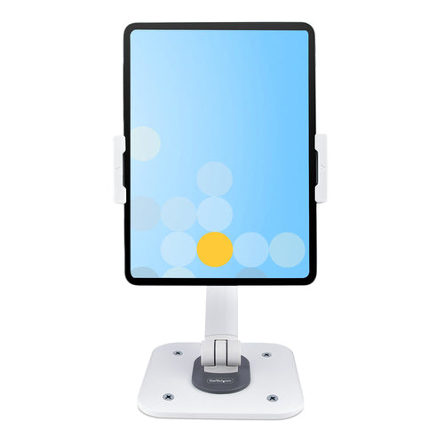 StarTech.com Adjustable Tablet Stand for Desk - Wall Mountable - Capacity 2.2lb (1kg) - Ergonomic Articulating Universal Tablet Stand - Tablet Holder for Desk Pivot/Swivel/Rotate