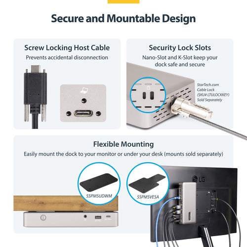 StarTech.com TRIPLE-MONITOR USB4 DOCK -