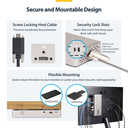 StarTech.com TRIPLE-MONITOR USB4 DOCK -