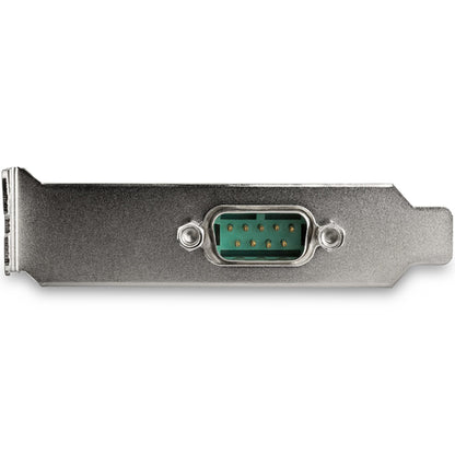 StarTech.com 1-port PCI Express RS232 Serial Adapter Card - PCIe RS232 Serial Host Controller Card - PCIe to Serial DB9 - 16950 UART - Low Profile Expansion Card - Windows & Linux - TAA