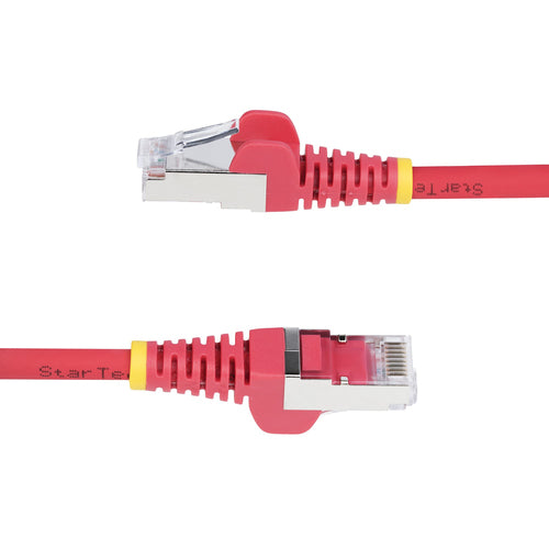 StarTech.com 10ft Red CAT6a Ethernet Cable, Snagless RJ45, 10GbE, 100W PoE++, S/FTP, LSZH, 27AWG Pure Bare Copper Wire, 500MHz, Shielded Network Patch Cord w/Strain Reliefs, Individually Tested/ETL Verified