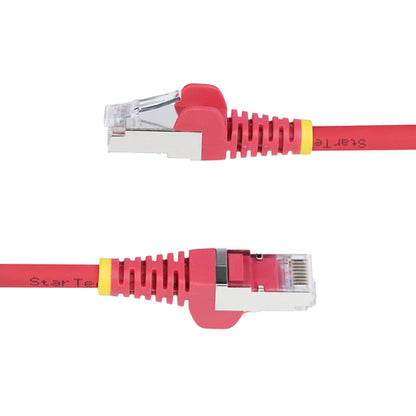 StarTech.com 10ft Red CAT6a Ethernet Cable, Snagless RJ45, 10GbE, 100W PoE++, S/FTP, LSZH, 27AWG Pure Bare Copper Wire, 500MHz, Shielded Network Patch Cord w/Strain Reliefs, Individually Tested/ETL Verified