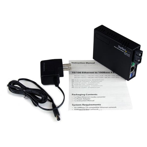 StarTech.com 10/100 Fiber to Ethernet Media Converter Multi Mode SC 2 km