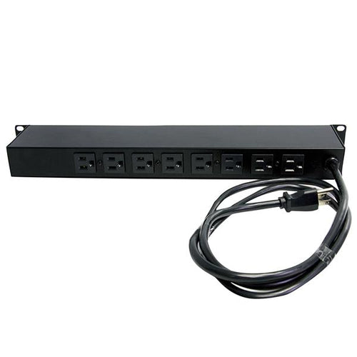 StarTech.com Rackmount PDU with 8 Outlets and Surge Protection - 1U