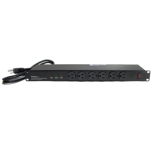 StarTech.com Rackmount PDU with 16 Outlets and Surge Protection - 1U