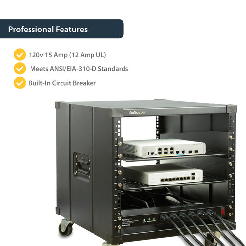 StarTech.com Rackmount PDU with 16 Outlets and Surge Protection - 1U
