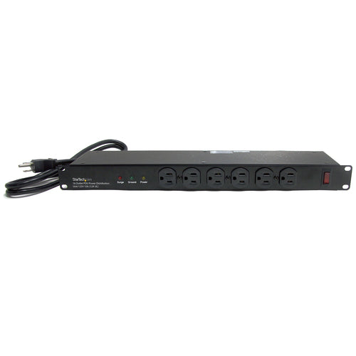StarTech.com Rackmount PDU with 16 Outlets and Surge Protection - 1U