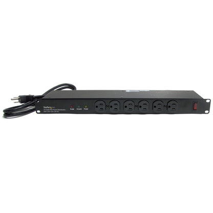 StarTech.com Rackmount PDU with 16 Outlets and Surge Protection - 1U