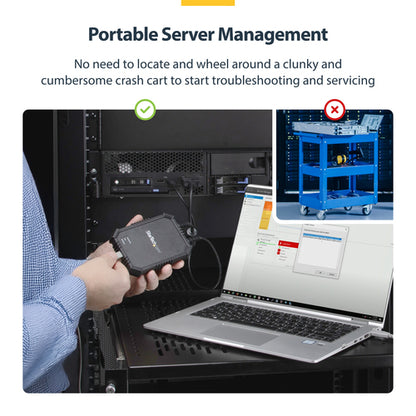 StarTech.com Laptop-to-Server KVM Console with Rugged Housing - TAA