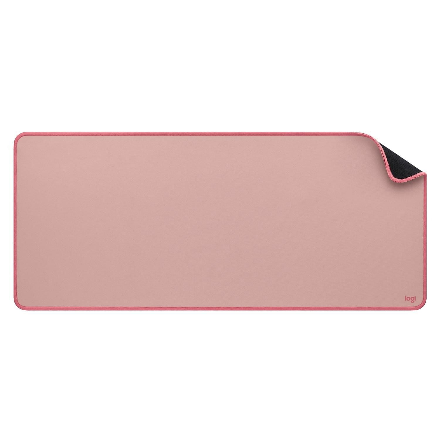 Logitech Desk Mat - Studio Series  Multifunctional Large Desk Pad  Extended Mouse Mat  Dark Rose