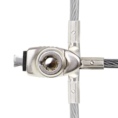 StarTech.com Slim Lock Noble Wedge® Slot Compatible, 5ft (1.5m) Locking Cable, Desk Anti-Theft Security For Laptop/Notebook, Cut-Resistant Steel Cable, Keyed Lock