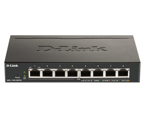 D-Link 8-Port PoE Gigabit Smart Managed Switch