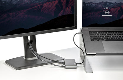 StarTech.com Dual-Monitor Thunderbolt Mini Dock, 4K 60Hz HDMI, Driverless Hub for Windows & Mac, Gigabit Ethernet, 1 x USB 5Gbps & 1x USB 2.0, 11in (28cm) Cable