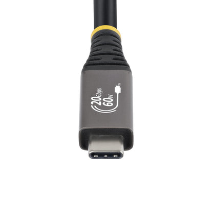 StarTech.com 10ft (3m) USB4 Cable, 20Gbps, USB-IF Certified USB-C Cable, 60W PD, 4K 120Hz DP 2.1, TPE Jacket, Black USB-C Cord