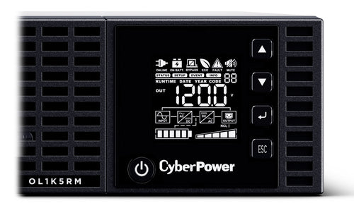 CyberPower Online S Series OL1K5RM uninterruptible power supply (UPS) Double-conversion (Online) 1.5 kVA 1200 W 8 AC outlet(s)