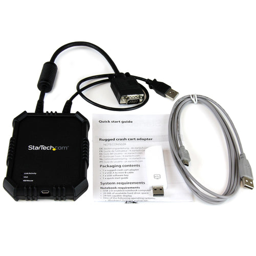 StarTech.com Laptop-to-Server KVM Console with Rugged Housing - TAA