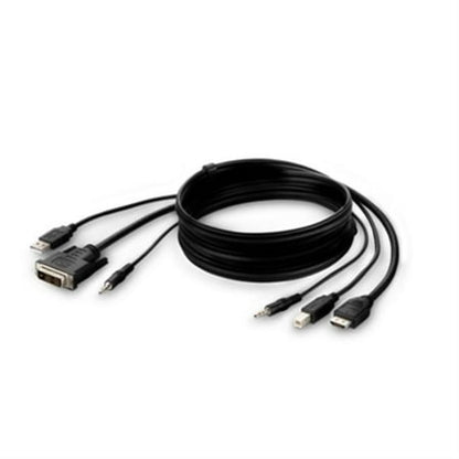 Belkin DVI to HDMI High Retention + USB A/B + Audio Passive Combo KVM Cable F1DN1CCBLDH6T