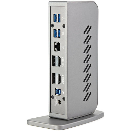 StarTech.com USB-C USB-A Dock - Hybrid Universal USB 3.0 Docking Station for USB-C or USB-A Laptop - Dual Monitor 4K 60Hz HDMI/DisplayPort - 6x USB-A, GbE - USB 3.1/3.2 Gen 1 - Windows/Mac