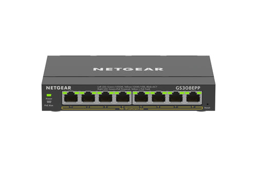 NETGEAR 8 Port PoE Gigabit Ethernet Plus Switch (GS308EPP)