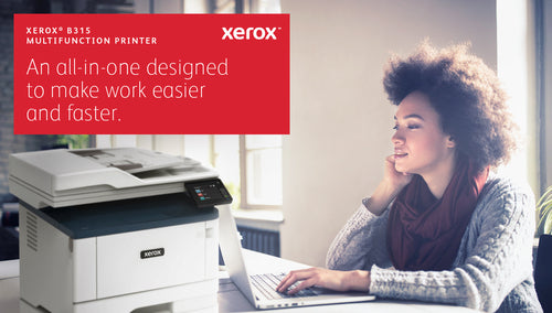 Xerox B315 A4 40ppm Wireless Duplex Copy/Print/Scan/Fax PS3 PCL5e/6 2 Trays 350 Sheets
