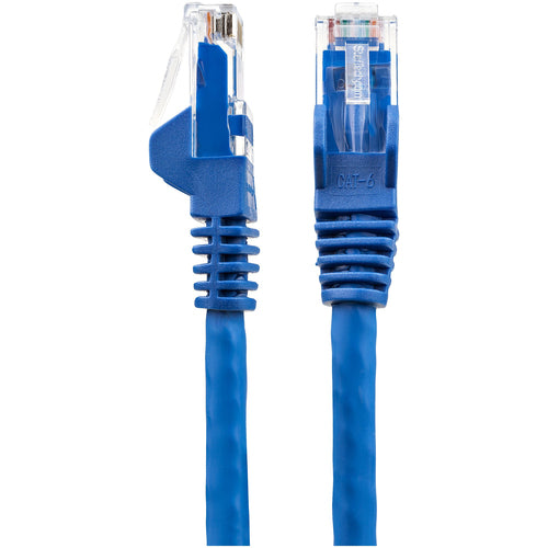 StarTech.com 6in (15cm) CAT6 Ethernet Cable - LSZH (Low Smoke Zero Halogen) - 10 Gigabit 250Mhz 100W PoE RJ45 UTP Network Patch Cord Snagless with Strain Relief - Blue CAT 6, ETL Verified, 24AWG