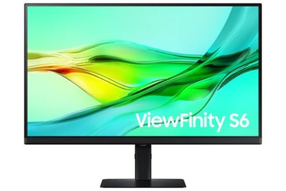 Samsung ViewFinity 27" S6 (S60D) QHD HDR10 Monitor with USB-C and Daisy Chain (HDMI, USB, DisplayPort) - Black