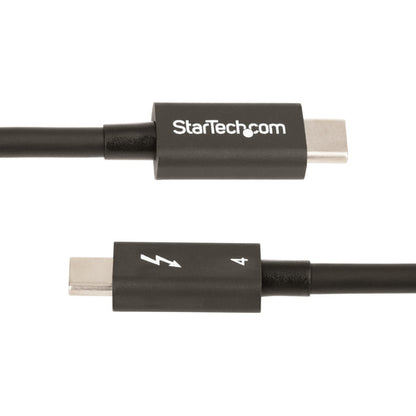 StarTech.com 1.6ft Thunderbolt 4 Cable - 40Gbps - 100W PD - 4K/8K Video - Intel-Certified Thunderbolt Cable - Compatible w/USB 4/Thunderbolt 3/USB 3.2/USB Type-C/DisplayPort