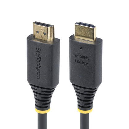StarTech.com 1ft (30cm) High Speed HDMI Cable, 4K 60Hz/1440p 144Hz, HDR10/HDCP 2.2/ARC, 18Gbps, UHD HDMI 2.0 Cord for TV/Monitor/Display, TPE Jacket