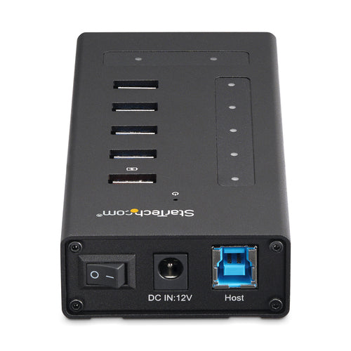 StarTech.com 7 Port USB C Hub - USB Type-C to 2x USB-C/5x USB-A - Commercial Metal USB 3.0 Hub - SuperSpeed USB 3.2 Gen 1 (5Gbps) - Self Powered - BC 1.2 Fast Charge - Mountable/Rugged