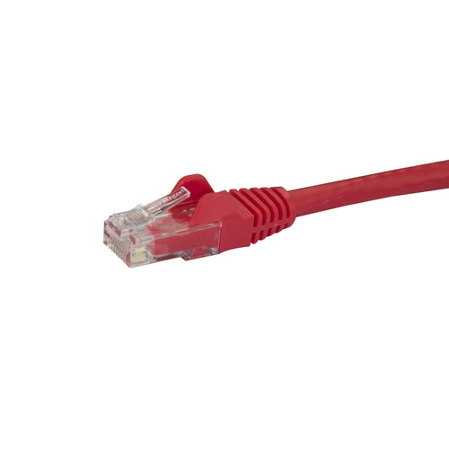 StarTech.com 5ft CAT6 Ethernet Cable - Red CAT 6 Gigabit Ethernet Wire -250MHz 100W PoE RJ45 UTP Network/Patch Cord Snagless w/Strain Relief Individually Tested