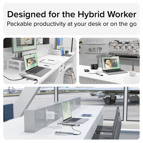 Plugable Technologies USBC-9IN1E interface hub USB Type-C 10000 Mbit/s Grey