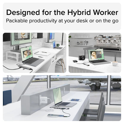 Plugable Technologies USBC-9IN1E interface hub USB Type-C 10000 Mbit/s Grey