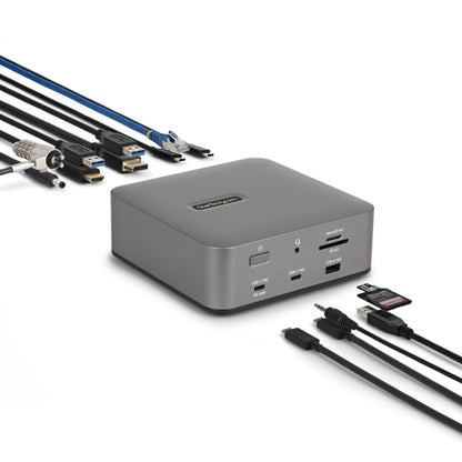 StarTech.com Thunderbolt 5/4 & USB4 Universal Dock, Multi-Display, Up to 8K 60Hz, 140W Charging, 30W PD Phone Charging, USB 10G, 2.5G LAN, 180W Adapter Included