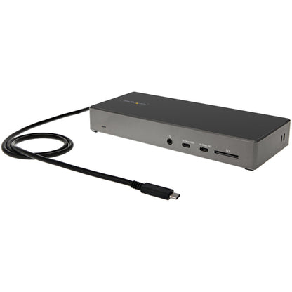 StarTech.com USB C Dock - Triple 4K Monitor USB Type-C Docking Station - 100W Power Delivery - DP 1.4 Alt Mode & DSC, 2x DisplayPort 1.4/HDMI 2.0 - 6xUSB (2x 10Gbps), SD - Windows/Chrome