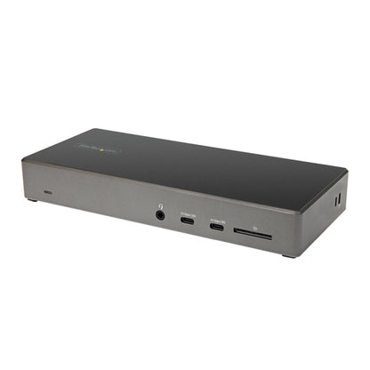 StarTech.com USB C Dock - Triple 4K Monitor USB Type-C Docking Station - 100W Power Delivery - DP 1.4 Alt Mode & DSC, 2x DisplayPort 1.4/HDMI 2.0 - 6xUSB (2x 10Gbps), SD - Windows/Chrome
