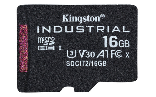 Kingston Technology 16GB microSDHC Industrial C10 A1 pSLC Card + SD Adapter