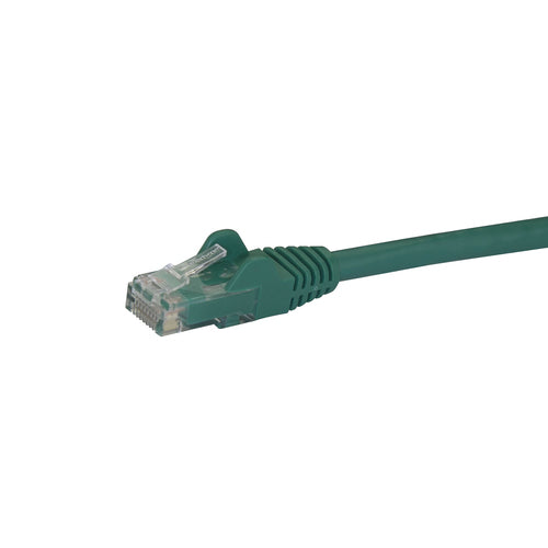 StarTech.com 8ft CAT6 Ethernet Cable - Green CAT 6 Gigabit Ethernet Wire -250MHz 100W PoE RJ45 UTP Network/Patch Cord Snagless w/Strain Relief Individually Tested