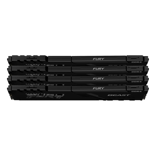 Kingston Technology FURY Beast 64GB 3600MT/s DDR4 CL18 DIMM (Kit of 4) Black