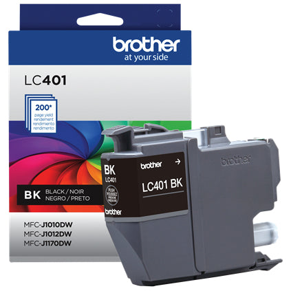 Brother LC401BKS ink cartridge 1 pc(s) Original Standard Yield Black