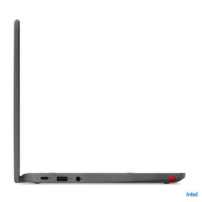 Lenovo 500e Yoga Chromebook Gen 4 Intel® N N100 31 cm (12.2") Touchscreen WUXGA 4 GB LPDDR5-SDRAM 32 GB eMMC Wi-Fi 6E (802.11ax) ChromeOS US English Grey