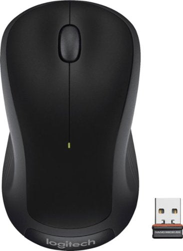 Logitech M310 Wireless Computer Mouse  3 Buttons  2.4GHz  Black