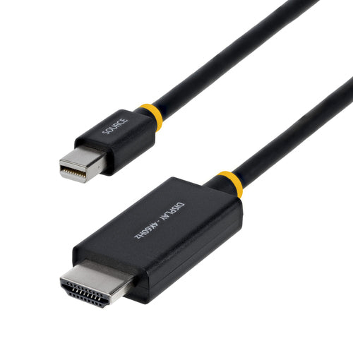 StarTech.com 3ft (91cm) Mini DisplayPort to HDMI Adapter Cable, 4K 60Hz with HBR3/HDCP 2.3/DPCP, MDP to HDMI 2.0, Active Video Converter, Mini DisplayPort Desktop to HDMI Monitor